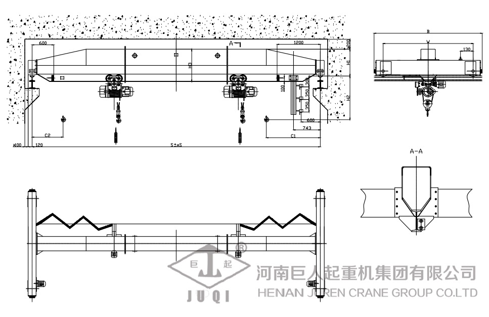 double hoist overhead crane double hoist overhead crane