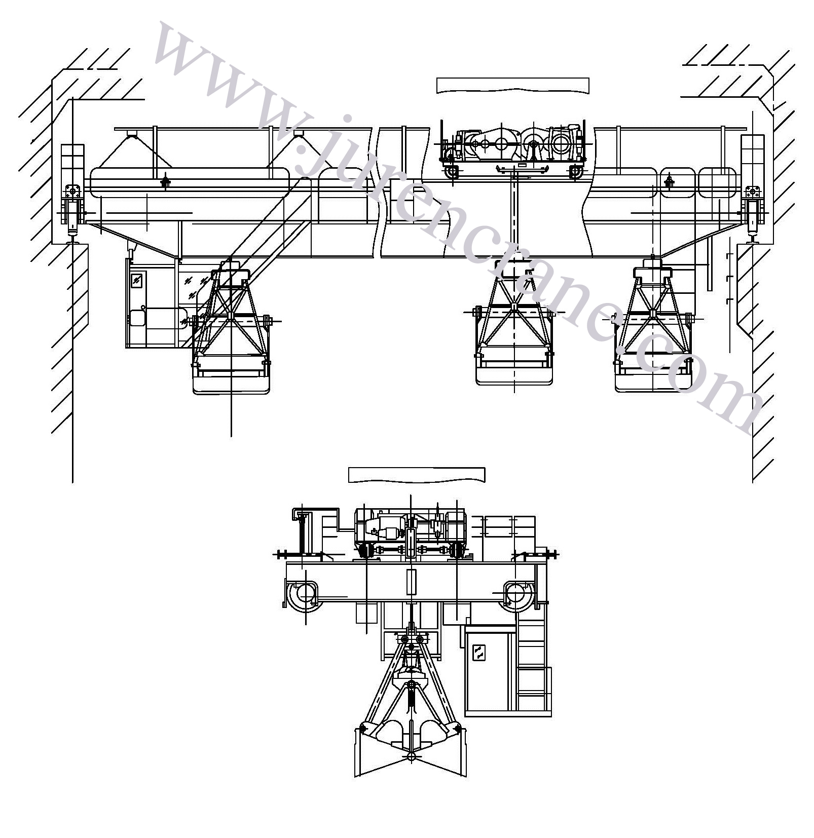 QZ overhead grab crane QZ overhead grab crane